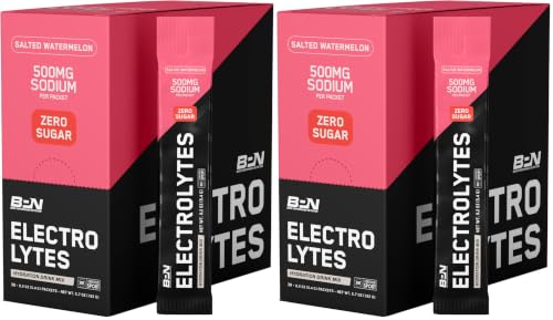 Image of BARE PERFORMANCE NUTRITION BPN Electrolytes Go Packs Hydration Drink Mix | Sugar Free Electrolyte Powder | 500mg Sodium per Serving | Naturally Sweetened | Salted Watermelon, 30 Servings (Pack of 2)
