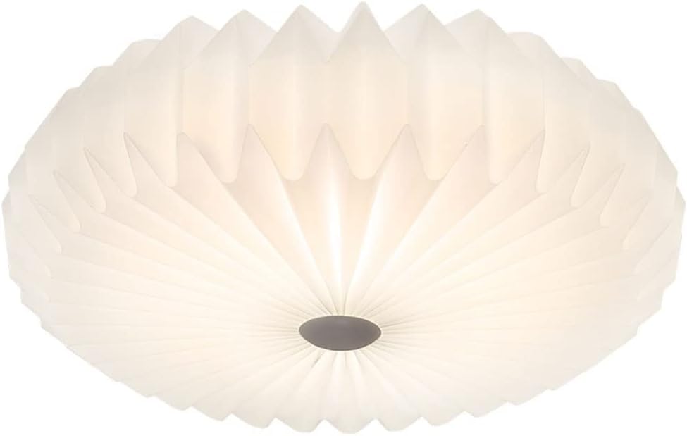 Plafonnier simple rond à LED plissé avec éclairage décoratif de salle à manger