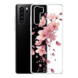 WUACYEAMING Custodia Compatibile con Blackview A80 Plus/A80 Pro Cover,Trasparente Aesthetic Fiore Disegni Custodia, Antiurto, Anti-Graffio e Retro TPU 11