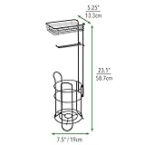 DISEÑO ELEGANTE: Estos accesorios de baño de líneas clásicas tienen un estilo atemporal muy elegante. El metal resistente en color negro mate agrega distinción a la decoración de su cuarto de baño.