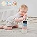 Moonkie Stacking Cups Toy, Fun Educational Baby Toys Silicone Soft Teething Toy, Age 6+ Months, 7 Piece Set