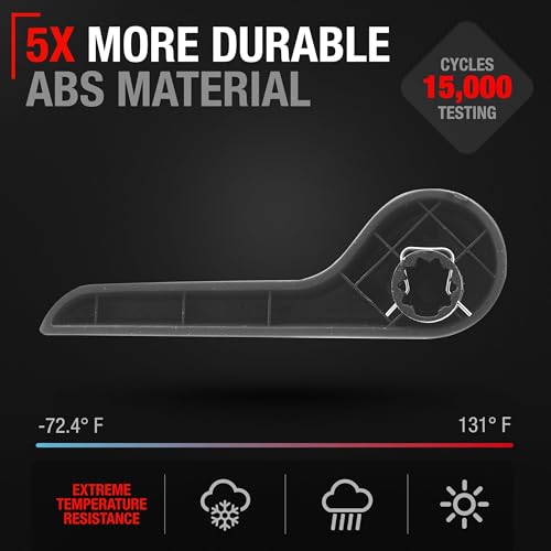 T1A 15232594 Interior Black Front Left Driver Side Seat Back Recliner Handle Lever | Fits 07-13 Chevrolet & GMC Sierra Silverado Yukon Tahoe Avalanche Suburban - Image 2