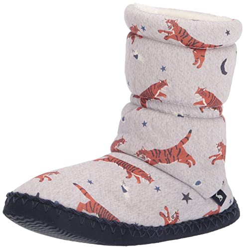 Joules Boy's Slipper Socks, Grey Tigers #TOP12