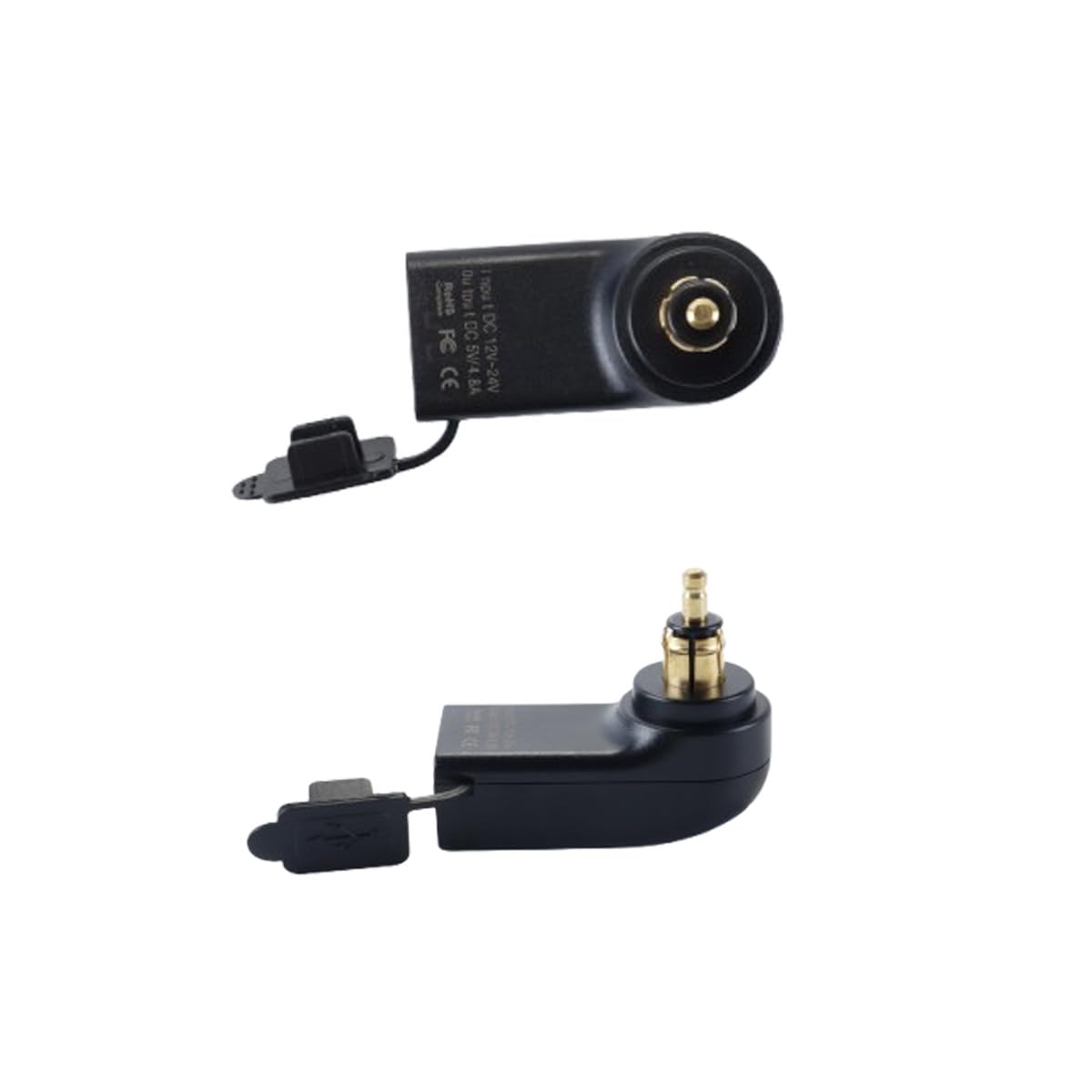 Caricabatterie doppio USB per moto adatto per BMW F800GS F650GS F700GS R1200GS R1200RT 2.4A Ricarica rapida 12V-24V DIN