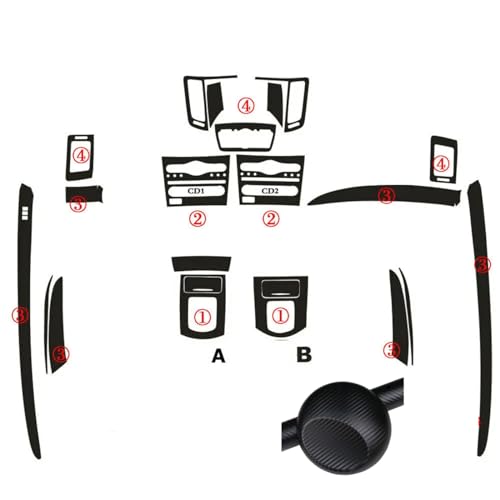 Fibre de carbone 5D pour Infiniti G37 : habillage intérieur luxe et look sport haut de gamme