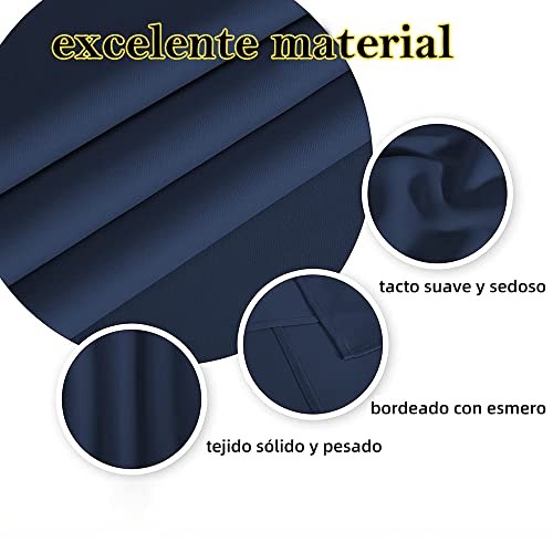 Cortinas, Home cortinas azul Marca ANNIEMOOM (2)