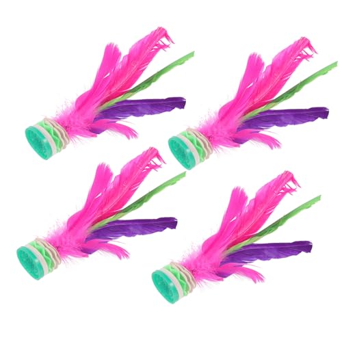 KONTONTY 5pcs Chinese Kick Shuttlecock Traditional Entertainment for Foot Exercise Outdoor Fun and Coordination Training for All Ages