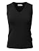JJ Perfection Women's Knit V-Neck & Crewneck Sleeveless Pullover Sweater Vest