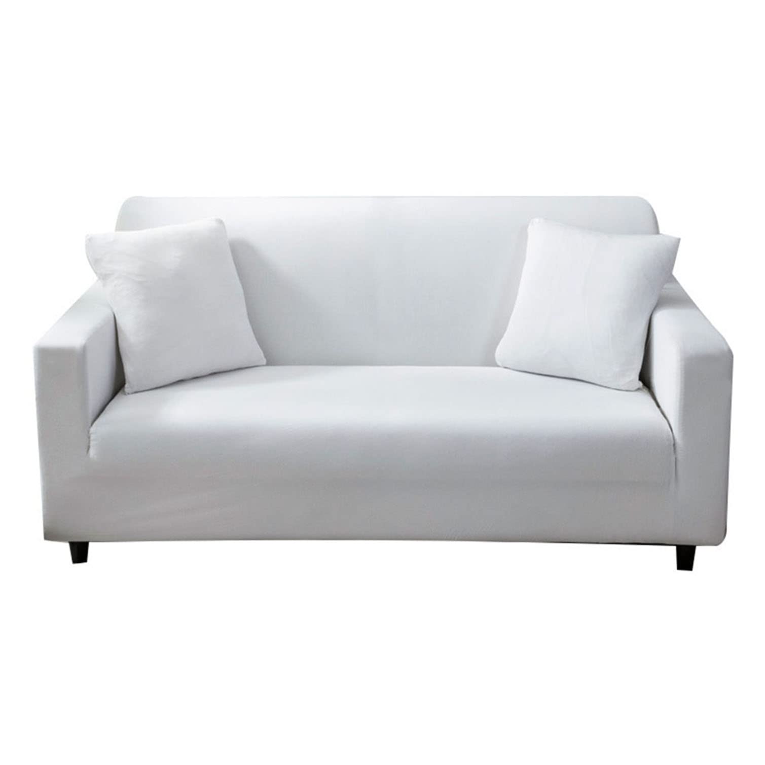 Housse de protection de canapé 1 place blanche 140 cm haut de gamme