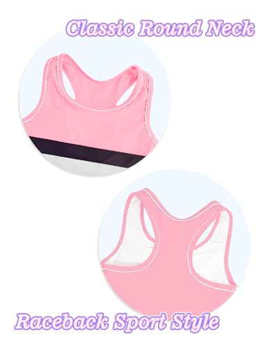 Girls Swimsuits 2 Piece Summer Boyshort Bathing Suit Rash Guard Swimwear for Kids Child Beach with Sun Protection3