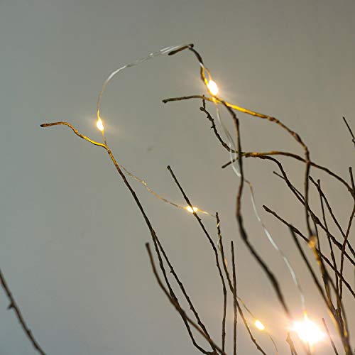 Misswarm 10 Pcs Lighted Artificial Twigs Curly Willow Branches, 30.7 Inches Artificial Branch With 50 Led For Home Decoration Usb Plug-In #TOP1