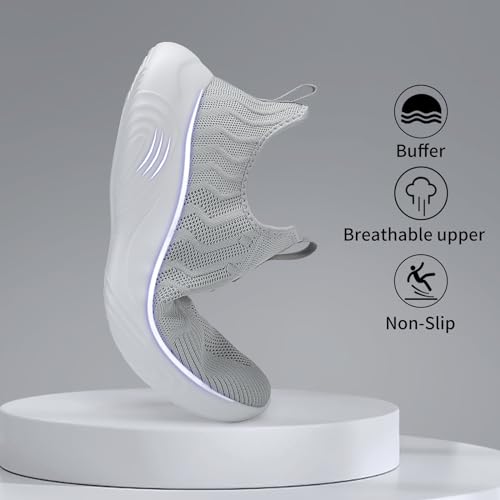 Image of MRIP Mens Slip On Walking Shoes Lightweight Comfortable Gym Workout Running Shoes Mesh Breathable Cushion Fashion Tennis Athletic Casual Sneakers