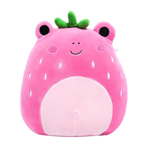 Squishmallow Official Kellytoy Food Squad Plush Toys Soft Plush Animal (Adabelle Strawberry Frog, 8 Inch)