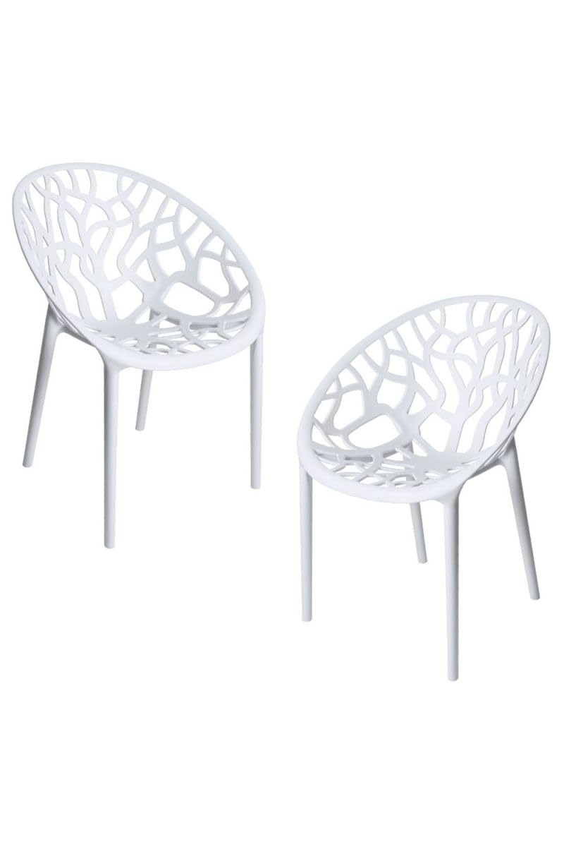 Regalos Miguel - Packs Sillas Jardín - Pack 2 Sillas Nido - Blanco