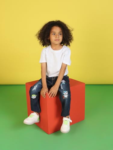 Image of Nautinati Boys Cotton Denim Jeans with Value-Added Detailing | Age 2-10 Years