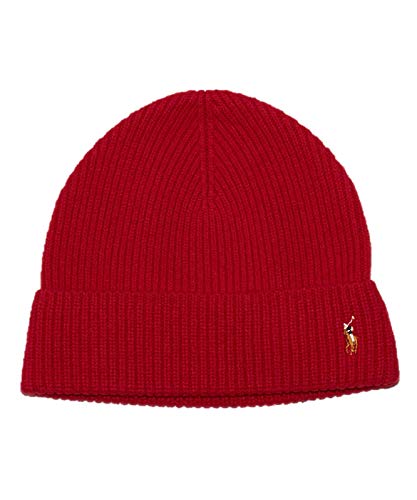 Polo Ralph Lauren Signature Merino Wool Beanie - Red