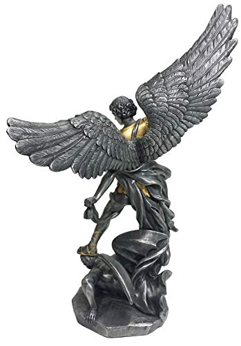 Estatua de Arcángel San Miguel de 14.5 pulgadas miniatura 4