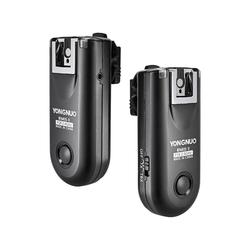 YONGNUO RF603 II S2 - Disparador de flash para flash de estudio y cámara 24G, transmisión inalámbrica, disparador remoto compatible con Sony A9 A71ll A7r3 A7M3 Disparador de flash profesional