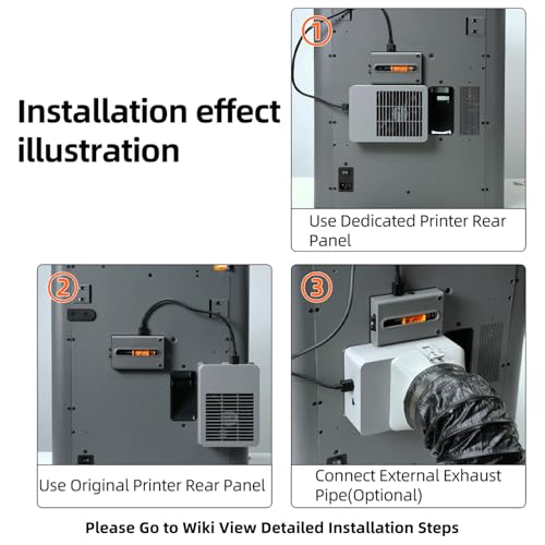 Ventilateur d'échappement externe pour BambuLab P2S pour éliminer les odeurs d'impression - 3