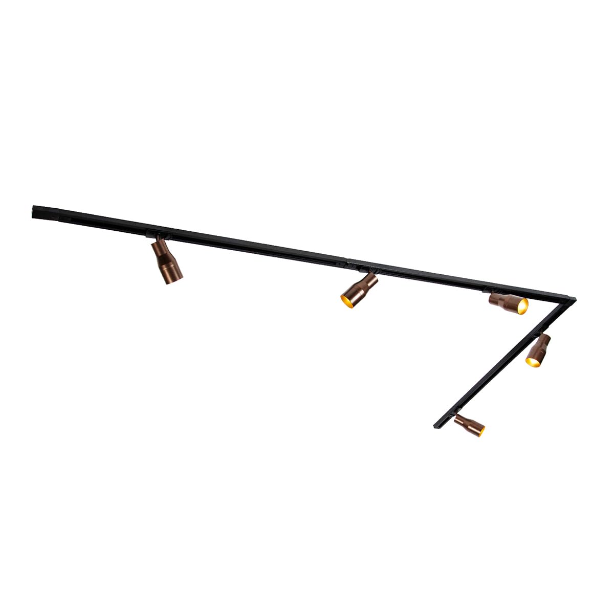 Qazqa moderno kit de iluminación de carril bronce 312.6 cm Iconic Kohua