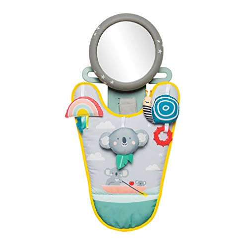 Koala In-Car Play Center Eltern- und Babyreisebegleiter. Car Activity Center mit Spiegel, um das Baby ab 0 Monaten vom Fahrersitz aus zu beobachten von Taf Toys