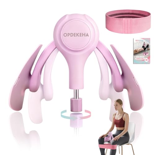 Thigh Master Thigh Exerciser for Women, 15-70lb Adjustable Resistance Inner Thigh Exerciser with Soft Pads, Thigh Trainer for Pelvic Floor Muscle Repair, Kegel Exercise (Pink)