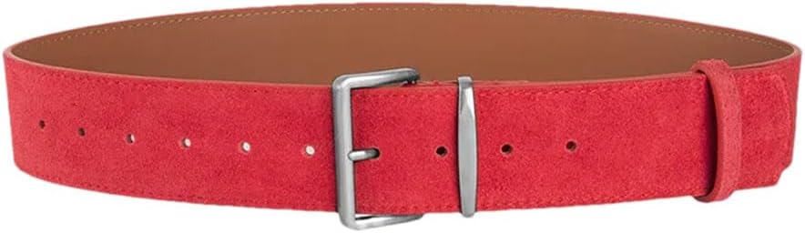 Women's Leather Belt Frosted Pin Buckle All-Match Jeans Skirt Decoration Leather Belt