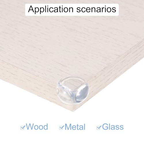 Image of MECCANIXITY 24 Pack Soft Corner Protector, PVC Round Table Corners Guards for Furniture Corner & Edge Safety Bumpers, Clear