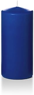 yummi 3" x 6" Royal Blue Round Pillar Candles - 3 per Pack