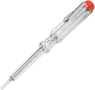 ebuyerfix wokin Voltage Tester, Electric Tester AC 100-500V Electric Tester Pen AC 100-500V Screwdriver Probe Light Voltage Tester 3x140mm