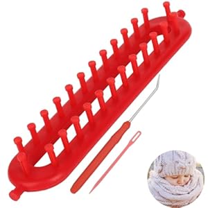 Wusjcof Strickset 1PCS Roter Strickrahmen