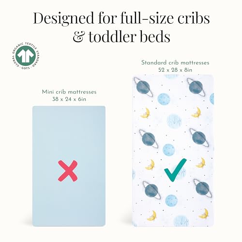 Image of Evolur Space Adventure 3 Piece Toddler Bedding Set, Super Soft and Breathable Toddler Bedding, Machine Washable, Includes Fitted Sheet, Comforter and Pillow Case