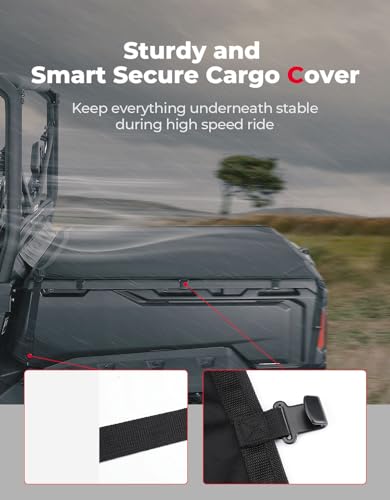 Image of KEMIMOTO UTV Tonneau Cover Compatible with Can-Am Defender Models