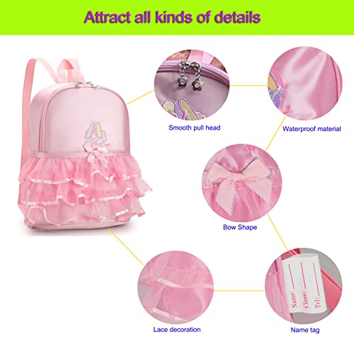 Sehxim Cute Ballet Dance Backpack Tutu Dress Dance Bag Dance Bag Waterproof Small Duffle Bag Ballet Bags Gym Bag. (Green) #TOP3