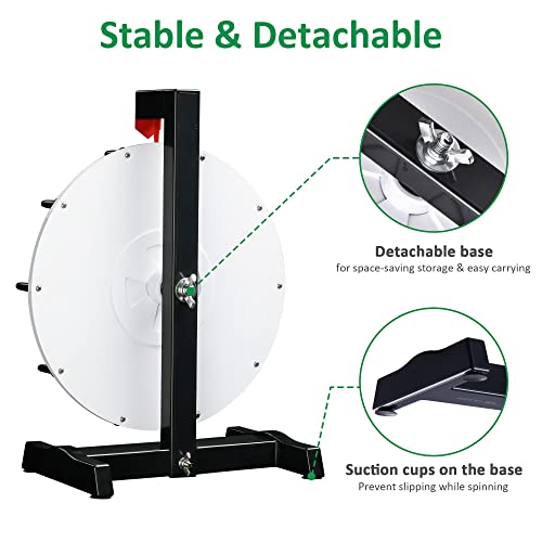 Winspin 12 Inch Prize Wheel Diy Insertable Tabletop Spinning Wheel, 10 Slots Fortune Design Carnival Spin Game, Diy Series #TOP4