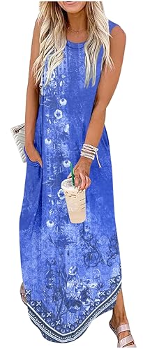 Image of CHUNTIANRAN Maxi Dresses for Women Summer Outfits Boho Beach Long Dresses Casual Sundresses Resort Wear for Women 2026