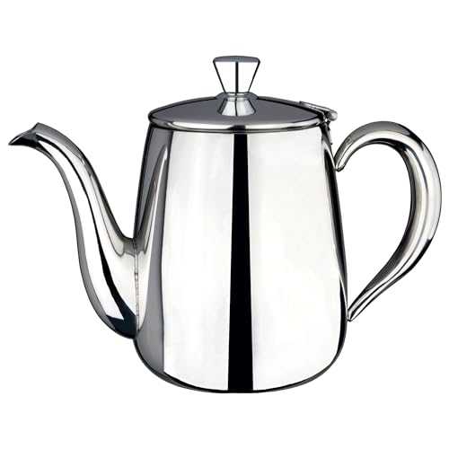 Café Olé Premium Coffee Pot, 5 Cups / 32oz / 910ml, Stainless Steel, Classic Coffee Pot Design with Mirror Finish, Perfect Pour Spout