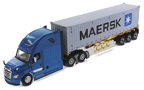 Diecast Masters 1:50 Freightliner Cascadia SBFA Tandem con remolque miniatura 1