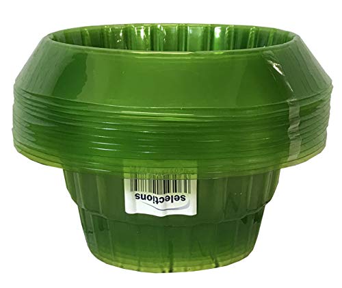 Selections Plastic Slug & Snail Barrier Plant Seedling Protection Collars - Pack of 12