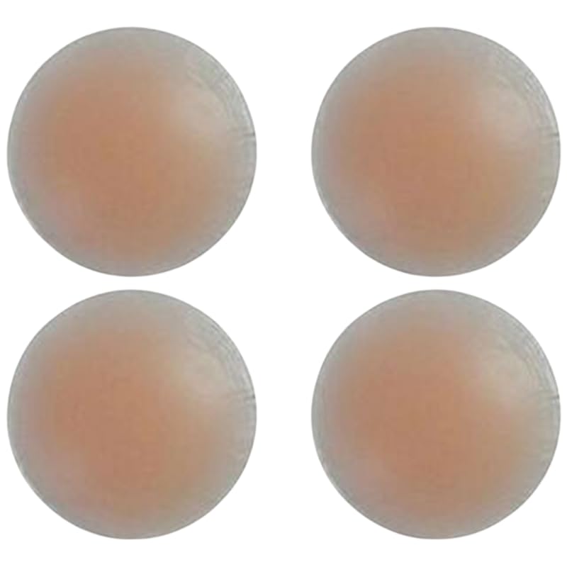 Mrs QueenRound Silicone Peel and Stick Bra Petals (Beige Pack of 2) (MQ_SFH009 SK SK Free QQ02)