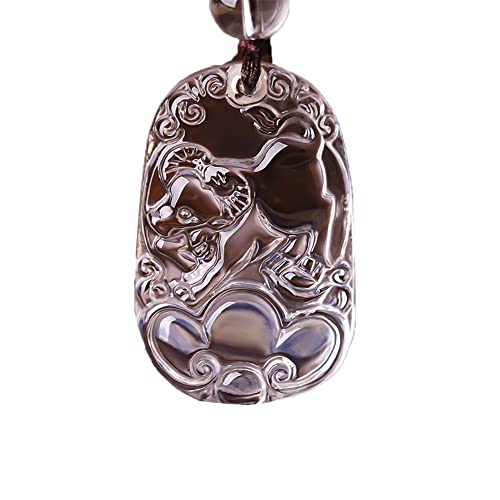 Collier signe zodiaque chinois et sa pierre transparente, le cadeau d'anniversaire idéal mixte