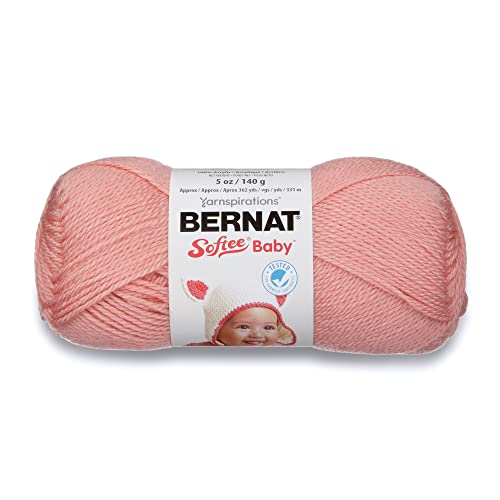 Image of Bernat Softee Baby Soft Peach Yarn - 3 Pack of 141g /5oz - Acrylic - 3 DK (Light) - 362 Yards - Knitting /Crochet