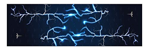 White Water Archery Blue Lightning Bolt Storm Solid Stabilizer Wrap Protection Choose Length Width 26, 1.37