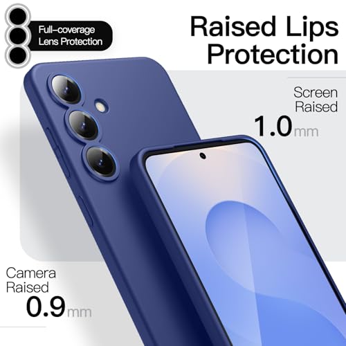 Image of JETech Slim Cover Case for Samsung Galaxy S25 5G with Camera Lens Full Protection, Ultra-Thin Lightweight Matte Finish Minimalist Protective Phone Cover (Navy)