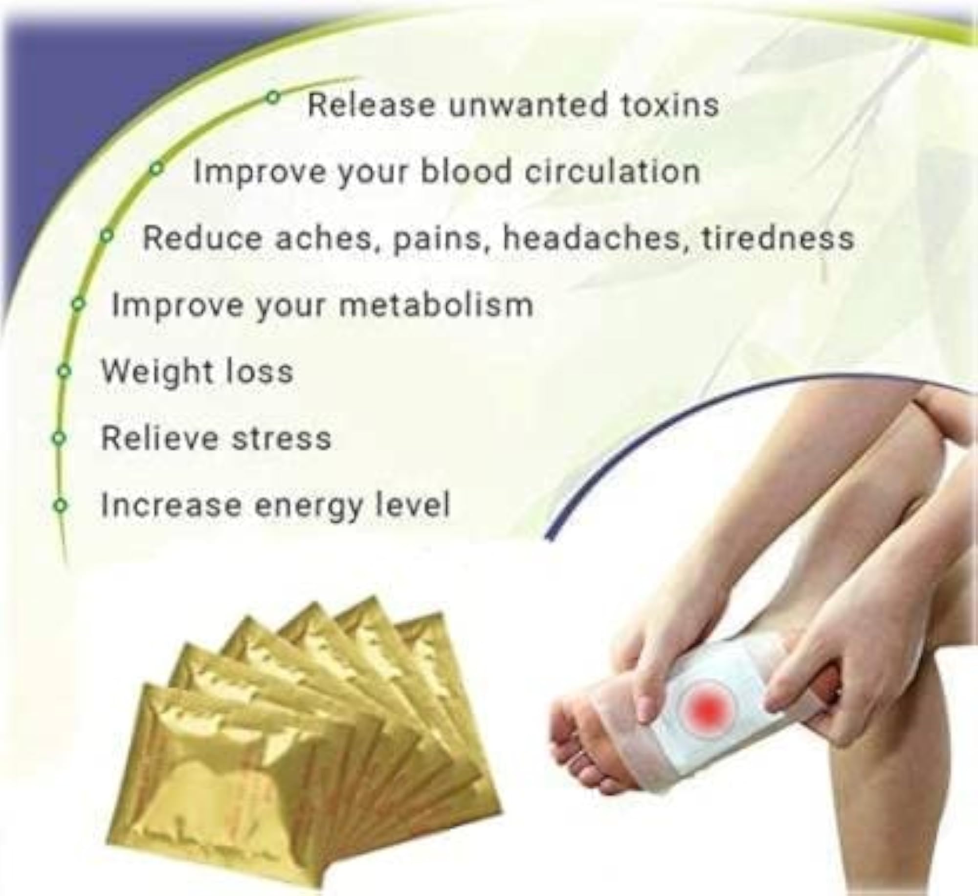 Detox Foot Patches for Stress Relief and Toxin Removal