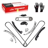 YA-MAYPAY Kit de corrente de distribuição do motor LR032048 LR072638 LR051013 compatível com Jaguar F-TYPE XF XJ XK, compatível com Land Rover Defender Discovery 4 (L319) Range Rover 508PS 5.0T
