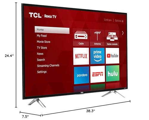 TCL 43S305 43-Inch 1080p Roku Smart LED TV (2017 Model) - Image 3