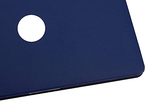 Image of SwooK PU Leather Surface Case Cover for MacBook Pro 16 Inch 2019 2020 Release A2141 MacBook Pro 16 Inch Hard Shell Cover Case, Navy Blue