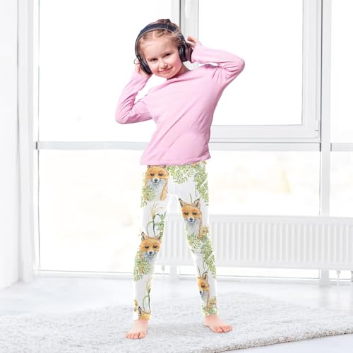 VIGTRO Girls Leggings Soft Comfortable Cute Kids Pants for Yoga Dancing Sports Size 4T-10T2