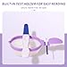 Ihaapsi Portable Pee Cup with Test Rest – for Women’s Ovulation & Pregnancy Tests Reusable Foldable Urine Collection Cup with Non-Slip Handle – for Home Fertility Testing (Purple)